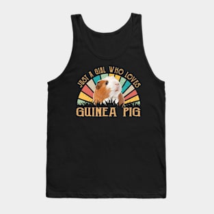 Curls and Cuteness Just A Girl Who Loves Guinea Pig's Canine Tank Top
